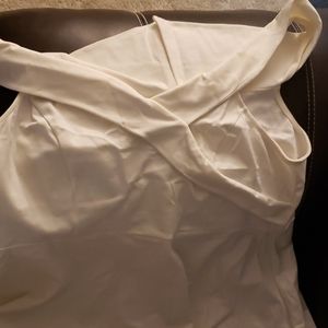 White off the should dress